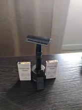 Maquinilla de afeitar de doble filo, maquinilla de afeitar de doble filo con 10 cuchillas de afeitar, Premium Wet, clásica, de Metal, se adapta a todas las cuchillas de afeitar estándar