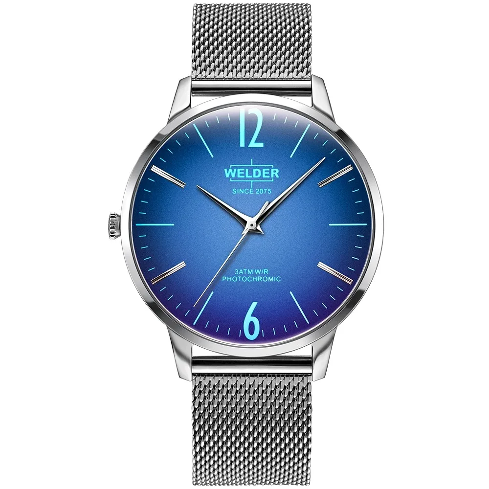 Часы сварщик Moody man WRS410 тонкий Breezy sphere объектив Фотохромные ремешок Milanese mesh