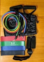 Juego de bandas de resistencia para Fitness, equipo de gimnasio de resistencia, expansor de entrenamiento elástico, 15 Uds.