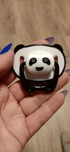 Chupete Dummy de Panda para pezón de bebé, chupete de silicona de grado alimenticio de PP, pezones de ortodoncia para niño pequeño con anillo, mordedor para bebé
