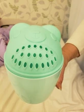 Limpiador de cascada para baño de bebé, copa de lavado de champú para niños, cabezal de lavado de ducha, cucharas de Ducha