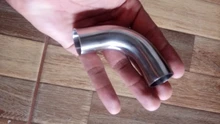 Free shipping 304 /316 Sanitary Stainless Tri Clamp 90 Degree Elbow