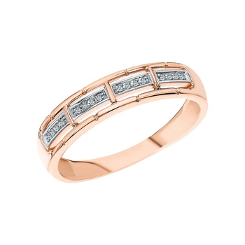 

Gold ring with diamonds sunlight sample 585