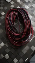 Black Wire Cord Extend Led-Strip Electrical-Wire Tinned Cable Red Copper 20-Meters Awg-22