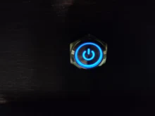 Led-Light Switch Self-Reset-Button Flat-Circular-Button Self-Lock Metal 16mm Waterproof