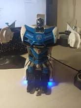 Robot de transformación en coche de radiocontrol para niños, Juguete de robot transformable en vehículo de control remoto, regalo para niños