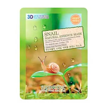 

3D face mask foodaholic snail natural essence 3D mask