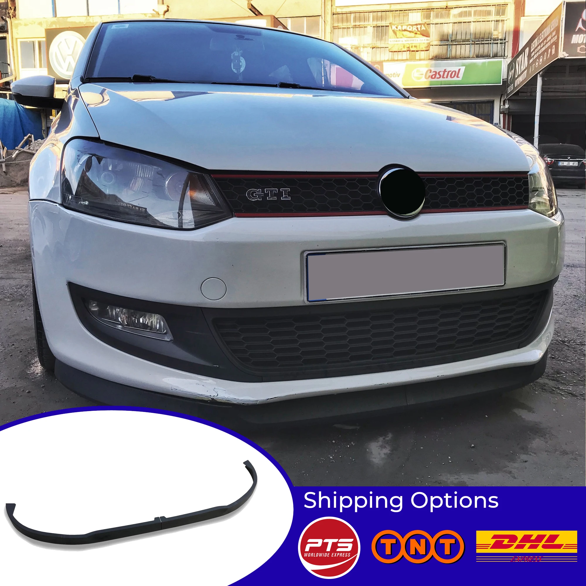 2 шт. передний спойлер для VW Polo 09-17 Astra H | Автомобили и мотоциклы