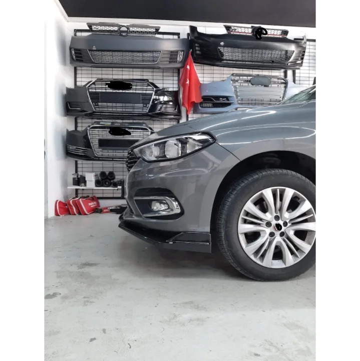 

Комплект для переднего бампера Fiat Egea Tipo, комплект для Кузова бампера, сплиттер, диффузор для губ, 3 шт., высококачественный АБС-пластик, профессиональный univ