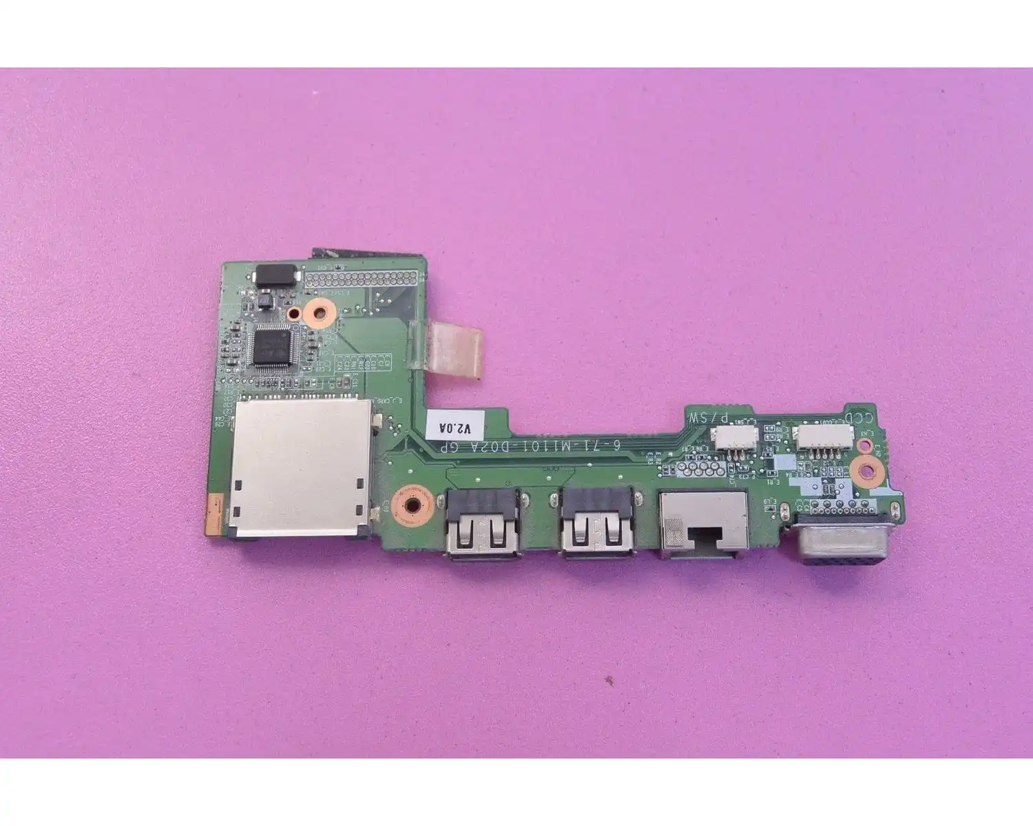 ViewSonic VNB109 Clevo M1110Q M1110 USB VGA LAN Card Reader Port Плата | Компьютеры и офис