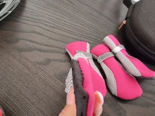 Zapatos de malla reflectante para perro y gato, medias de cachorro transpirables, Botas de lluvia antideslizantes para mascotas, protección de pata de osito cachorro para perro pequeño