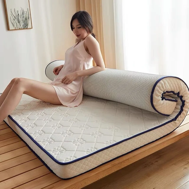 Materasso in lattice cuscino elastico pieghevole per la casa morbido  confortevole singolo doppio tatami tappetino per dormire cuscino in spugna  materassi - AliExpress