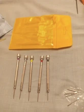 Destornillador de acero de 0,8-1,6mm para reparación de relojes, herramientas para relojes portátiles, eliminación de banda con Mini Pines de enlace, Kits de herramientas de relojero