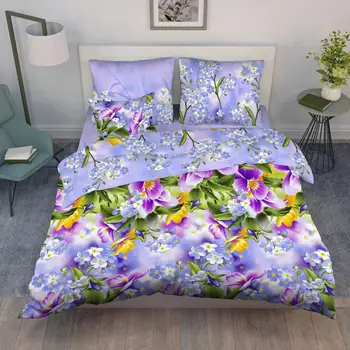 

Bed linen Calico Vasilisa-"Violets"