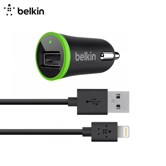 Автомобильное зарядное устройство комплект Belkin 2xUSB, 660мА/ч