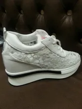 Zapatillas de deporte con encaje transpirable y plataforma para mujer, zapatos deportivos, informales, cómodos y transpirables para verano, novedad de 2020, gran oferta