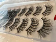 Pestañas 3D de visón, maquillaje, pestañas postizas largas naturales, extensión de pestañas llamativas, pestañas postizas hechas a mano, 10 pares