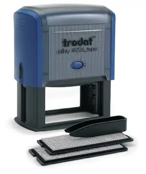 

Stamp 4926 typo/DB11/self-set, 8 rows, 75x38mm, blue, cushion color blue. Russ