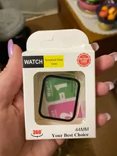 Para carcasa de reloj Apple 44mm 40mm iWatch 42mm 38mm parachoques de templado de vidrio de 44 42 38 42mm reloj de apple 4 4 5 SE 6