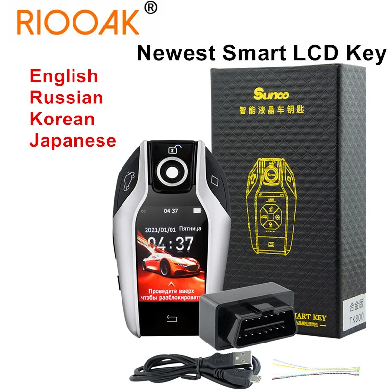 

TK800 Universal Modified Smart Remote Key LCD Screen Smart Car Key For BMW/Ford/Mazda/Toyota/Honda/KIA