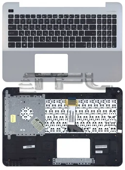 

Keyboard for laptop Asus X555 with case (black with silver)