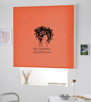 

Blind Iroa with themed and company name/Hairdresser Trends! ROLLER BLINDS TRANSLUCENT! (ORANGE 100X175)