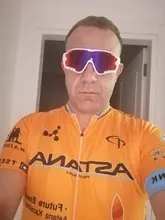 ASTANA-Ropa de ciclismo PRO Team naranja para hombre, camisetas de ciclismo profesional, pantalones cortos con almohadilla de Gel 19D, verano, 2021