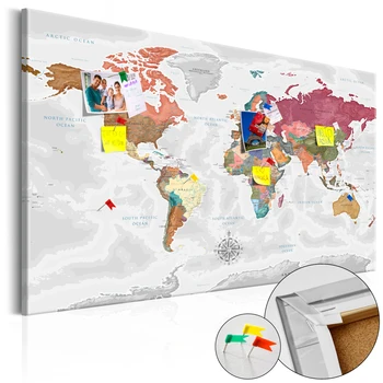 

Pictures of Cork-Travel Around the World [Cork Map] - 90x60 cm
