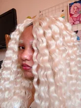 FASHION IDOL-Mechones con cierre, extensiones de cabello sintético rubio, degradado, de plata, gris, de moda, onda de agua, fibra, 20 pulgadas, 9 uds. por paquete