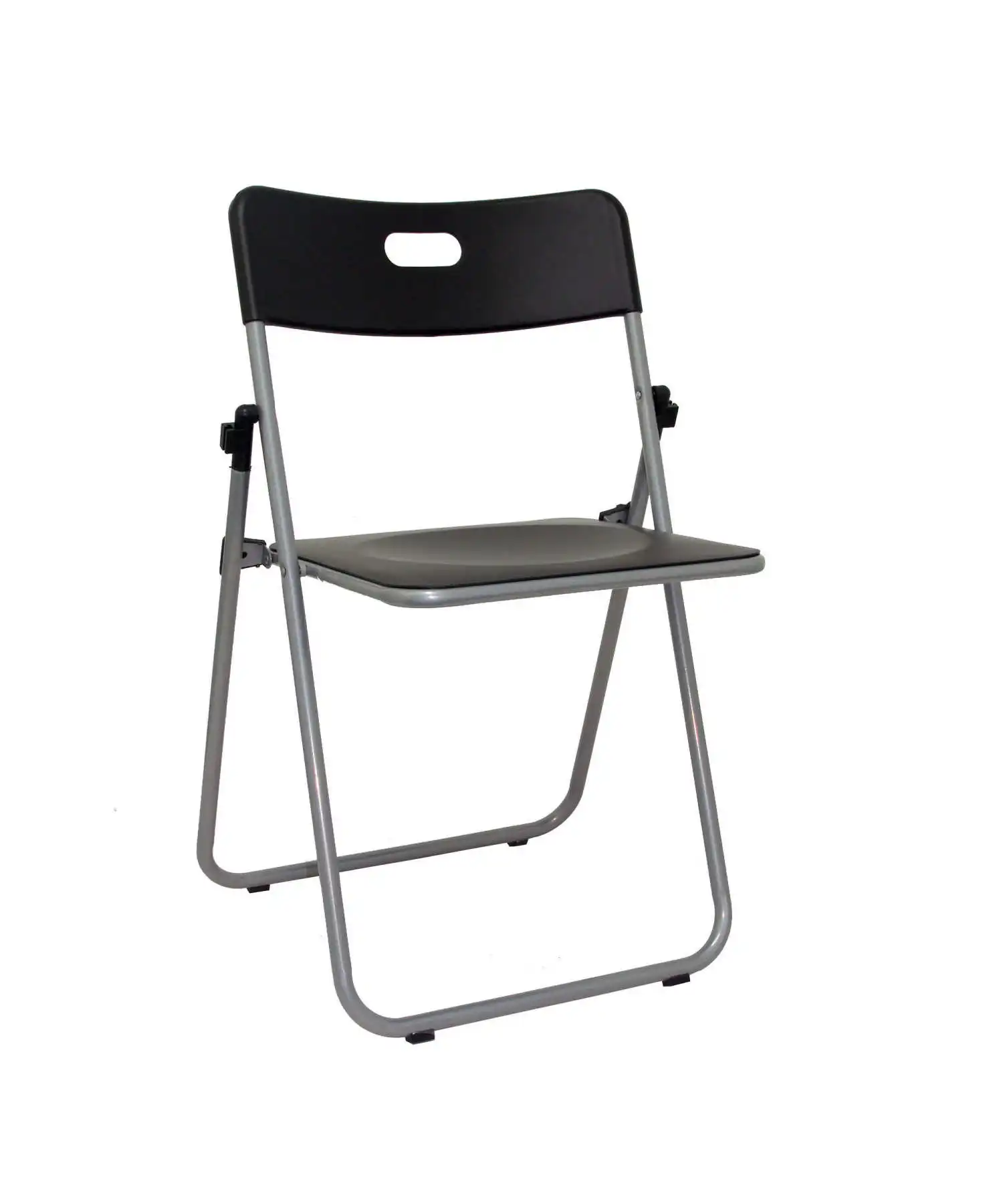 Pack 6 foldable chairs with Grey & seat and backstop structure in color black TAPHOLE AND CURLED Mo