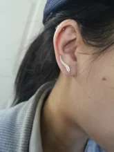 Pendientes de envolver en la oreja para mujer, Color dorado, Clip para la oreja, joyería para mujer, pendientes de oreja con Clip