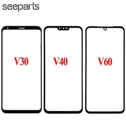 For LG V10  V20 V30 V35 V40 V50 V60 ThinQ Outer Glass Lens Front Glass Screen Panel Replacement Parts V30 Front Glass