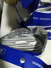 Mascarilla facial FFP2 KN95, máscara de color gris y blanco, 100 unidades