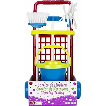 

Cart cleaning assorted toy shop articles created Manual