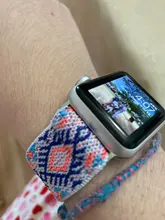 Correa de nailon elástico para Apple Watch, banda Bohemia de 42mm, 44mm, 38mm y 40mm para iwatch 6 SE 5 4 3