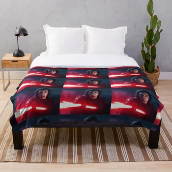 

Adam Driver with Saber Edit Throw Blanket Soft Sherpa Blanket Bed Sheet Single Knee Blanket Office Nap Blanket
