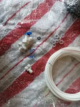 Hose-Fitting-Connector Plumbing WATER-FILTER-SYSTEM Reverse-Osmosis White Flexible Pe-Pipe