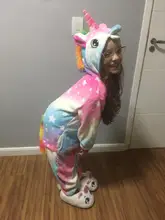 Pijama de Anime Panda de los pijamas de los niños de pijamas para niños viñetas de animales bebé traje de invierno Niño niña Licorne mono