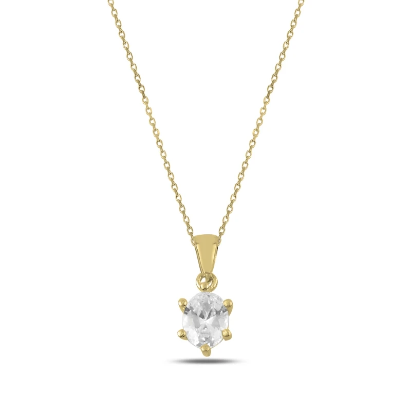 

Silver 925 Sterling Zircon Cubic Zirconia Solitaire Pendant