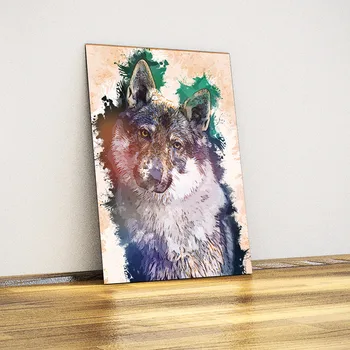 

Wolf Think the illustration-Metal Poster
