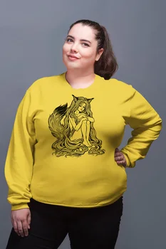 

Angemiel Wear Fox Women 'S Yellow Women Sweatshirts