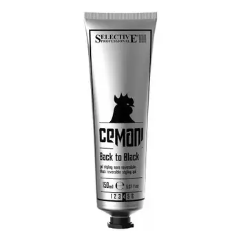 

Selective professional hair styling gel with washed black pigment Cemani Back to Black 150 ml