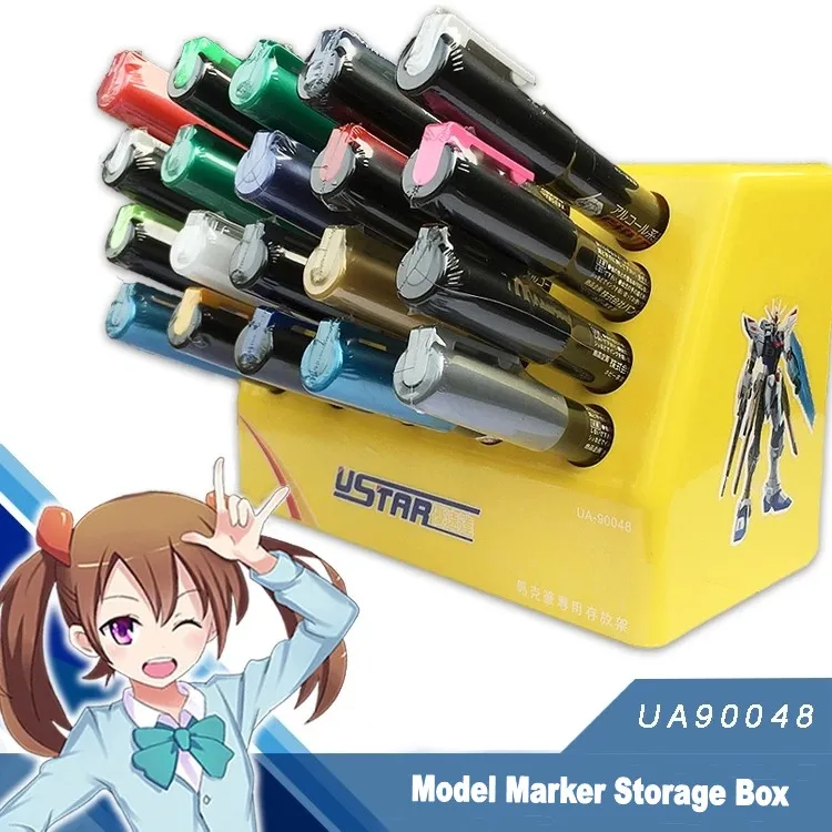 U-Star UA90048 Marker Painting Pen Storage Box for Gundam Model Hobby Tools Shelf Accessory |