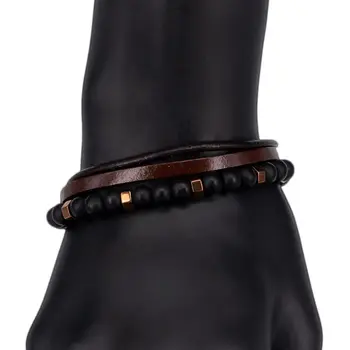 

Leather bracelet otokodesign 53622 (Brown, magnetic lock, genuine leather)