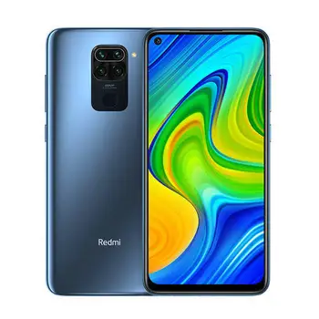 Перейти на Алиэкспресс и купить Смартфон Xiaomi Redmi Note 9 4 Гб 128 ГБ, голубой мобильный телефон