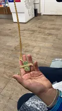 Necklace Rock Jewelry Rapper-Accessories Hip-Hop chain Bling Pendant Color-Chains Iced-Out