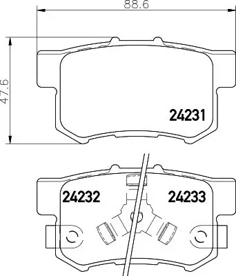 Колодки тормозные дисковые задн. ACCORD EURO VII (CL) | Автомобили и мотоциклы