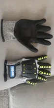 GMG-guantes de trabajo de seguridad TPR, resistentes al impacto, antigolpes, mecánicos, resistentes al impacto