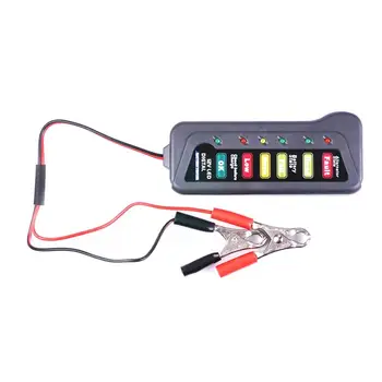 

New Digital portable battery tester 12V LED light display real-time voltage indicator battery indicator battery meter tester