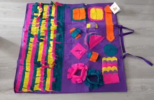 Sniffing Mat Play-Toys Feeding-Pad Nosework-Puzzle Food-Training-Blanket Pet-Dog Dogs